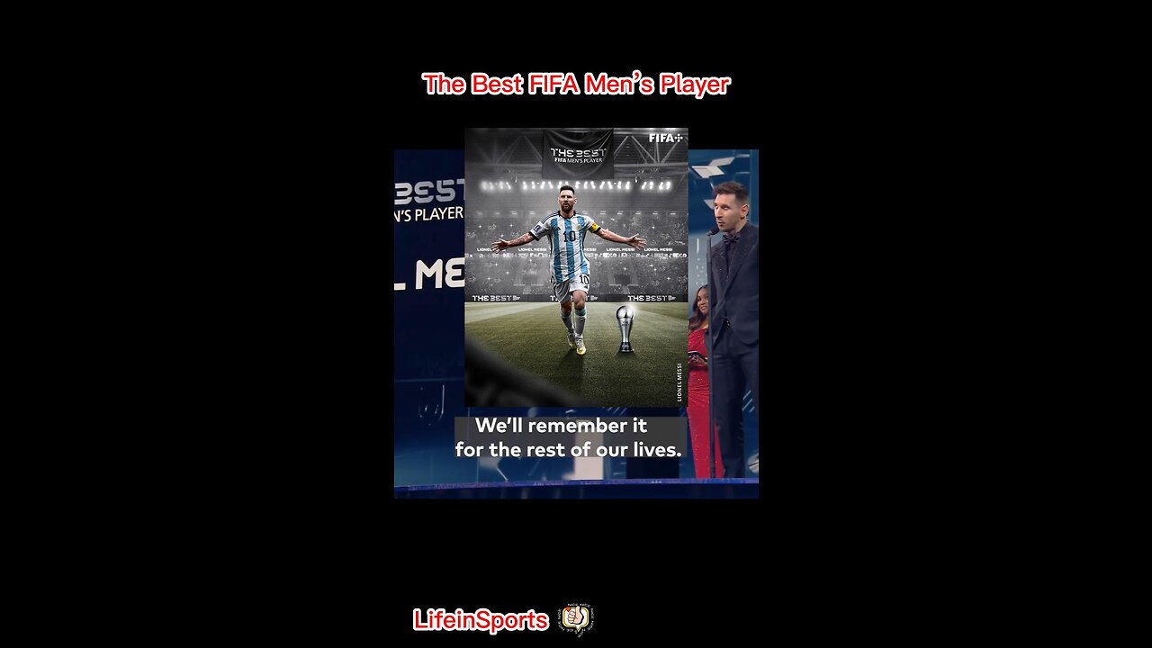 2023 Best FIFA Men’s Player - Lionel Messi (Paris Saint-Germain/Argentina)