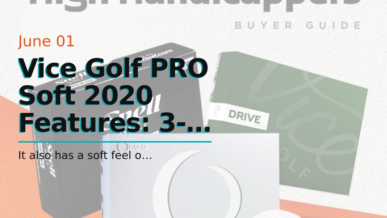 Vice Golf PRO Soft 2020 12 Golf Balls