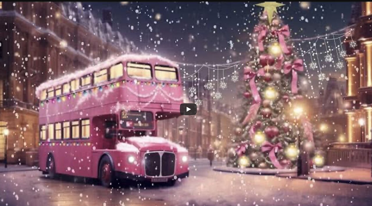 New 2023: Enchanting Christmas Bus Adventure in the Snow Scenery