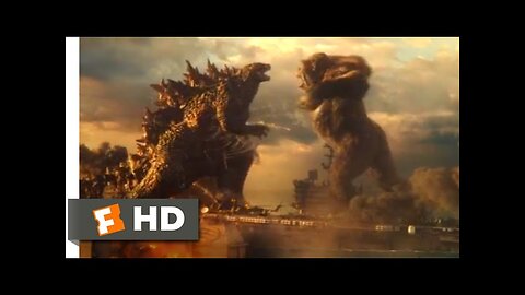 Godzilla vs. Kong (2021) - Godzilla vs. Kong Scene (2/10) | Movieclips