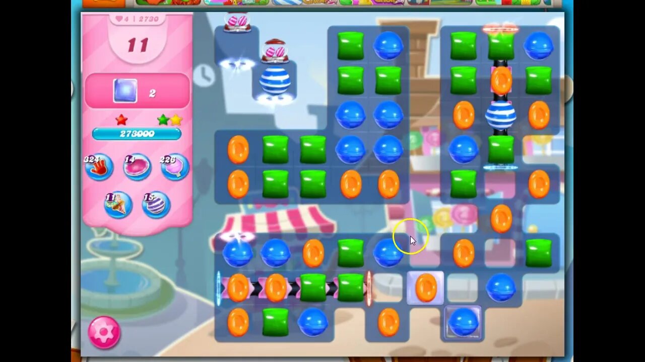 Candy Crush Level 2730 Talkthrough, 20 Moves, 0 Boosters