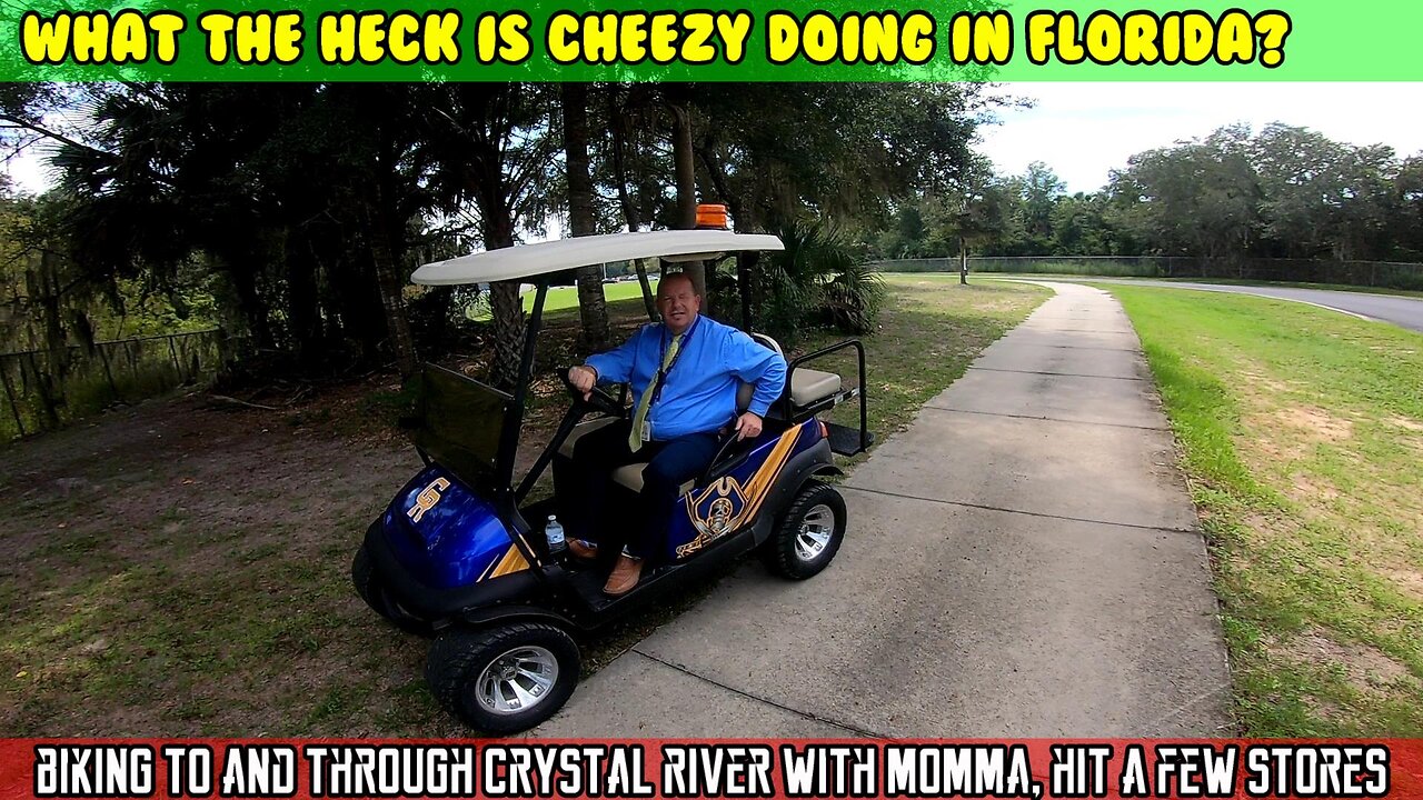 Bike ride through Crystal river with the Magicycle Deer mini and Keteles XF4000 construction, stores