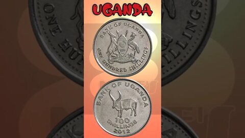 Uganda 100 Shillings 2012.#shorts #education #coinnotesz
