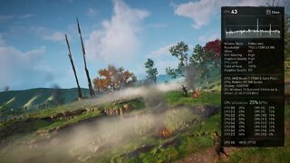 Benchmark: XFX Radeon RX 580 GTS 8GB + Ryzen 7 3700X - Assassins Creed Valhalla 1080p High Settings