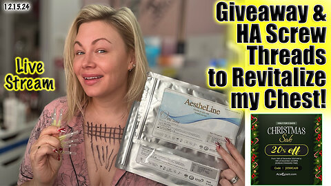 Live HA Screw Threads Revitalize Chest, AceCosm Sale & Giveaway! Code Jessica10 saves you 20% OFF!