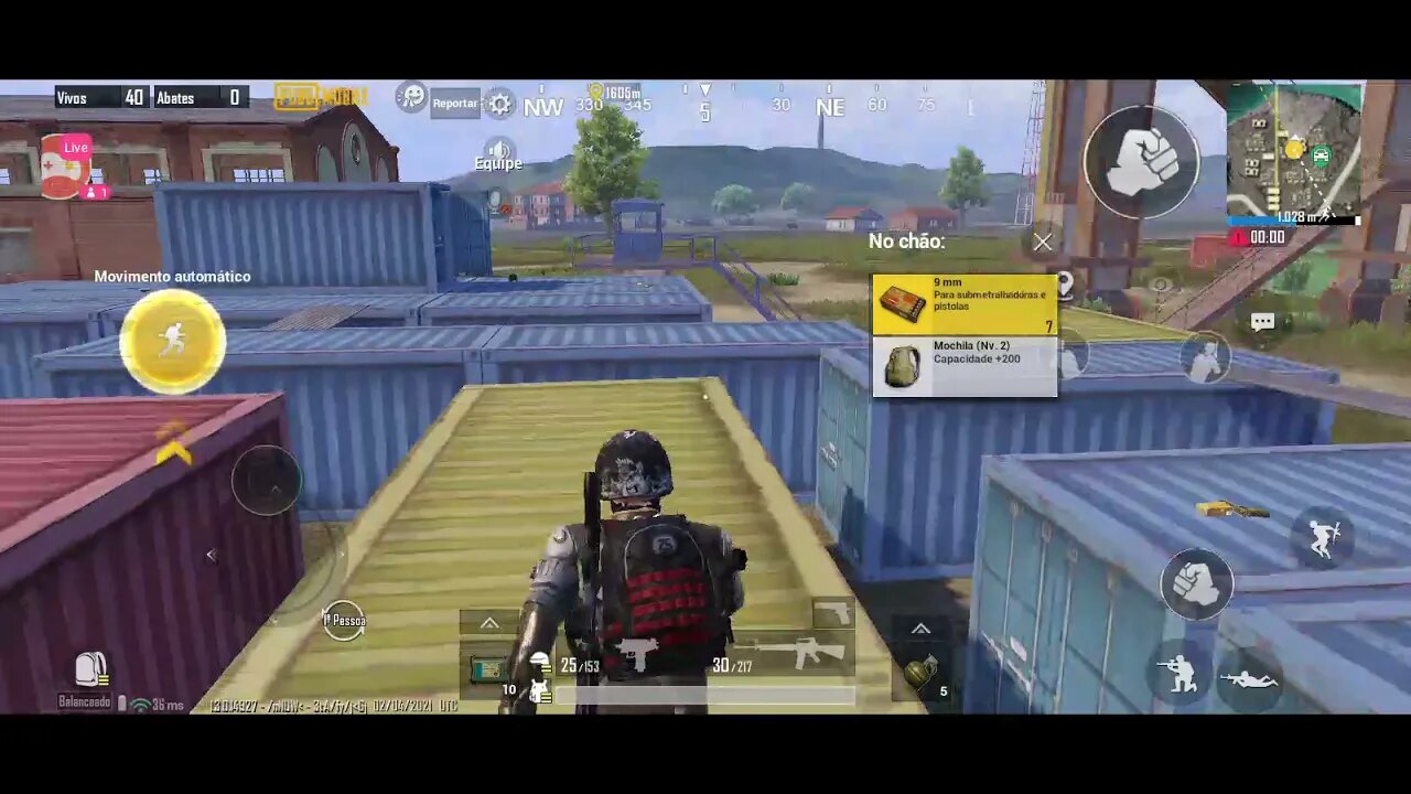 Gravação da Live jogando PUBG mobile.