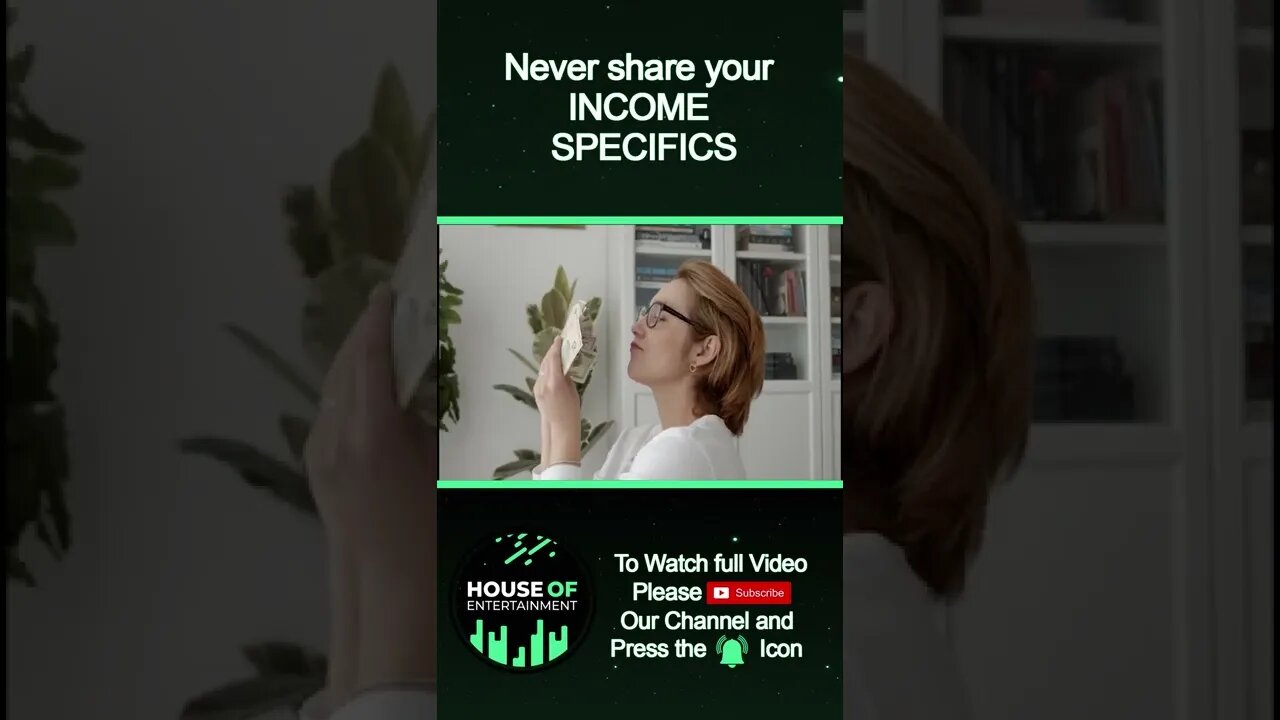 Never Share Your Income/Earning Specifics #Shorts