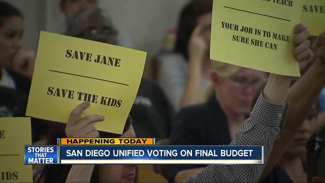 Final budget could leave teachers without jobs