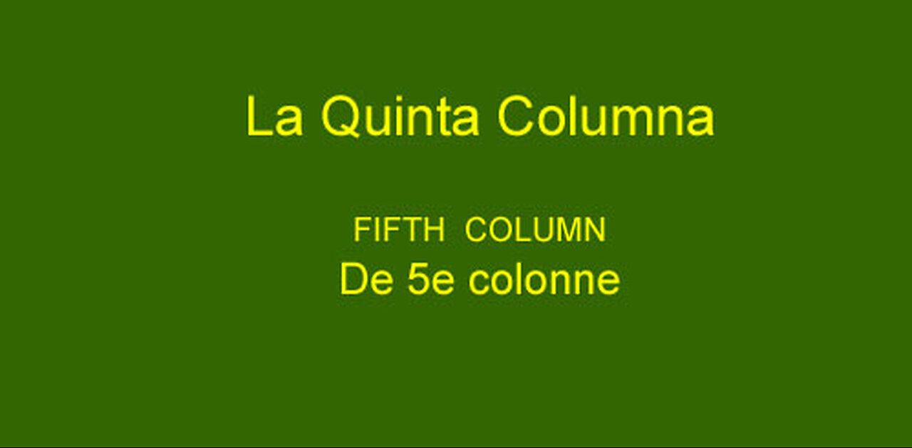 La Quinta Columna ~ HUMANIA: Help us to let the world know.