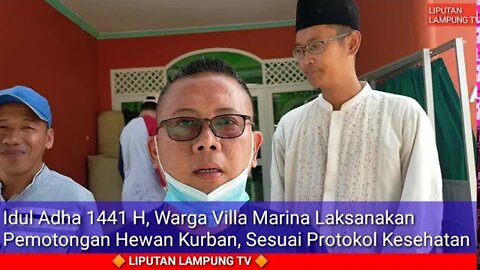 Warga Vila Marina Sukabumi Laksanakan Pemotongan Hewan Kurban Sesuai Protap Pencegahan Covid-19