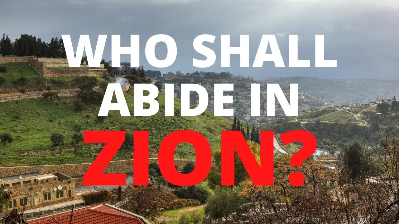 Who Shall Abide in Zion? | Ewaenruwa Nomaren