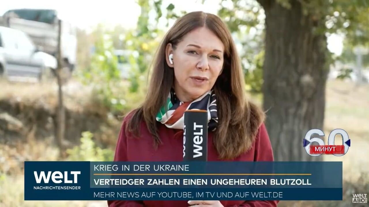 Reportérka německé televize přijela na hřbitov v Charkově, aby spočítala hroby vojáků AFU!