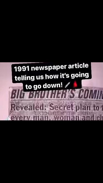 1991- BEHOLD A PALE HORSE: 'Chipping a population WAS Science Fiction'