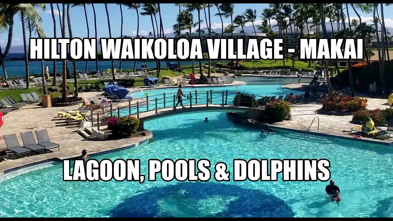 HILTON WAIKOLOA MAKAI - LAGOON, POOLS, DOLPHINS, DJ PARTY