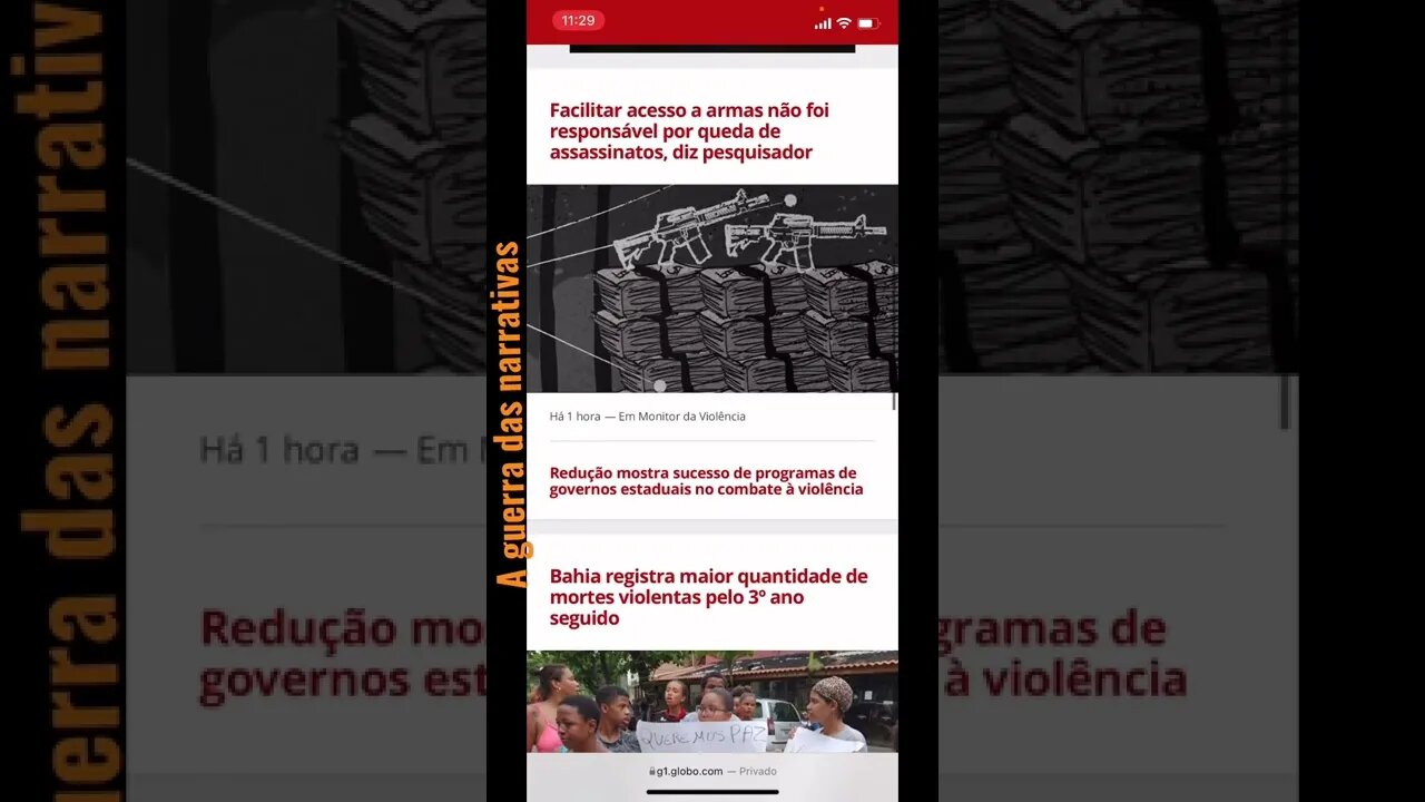 Não há um dia sem trégua quando o assunto é #armas na redação da #globo #lixo
