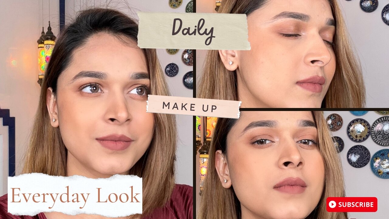 Quick & Easy Everyday Makeup Tutorial | Natural Makeup Tutorial | Nude Makeup Look