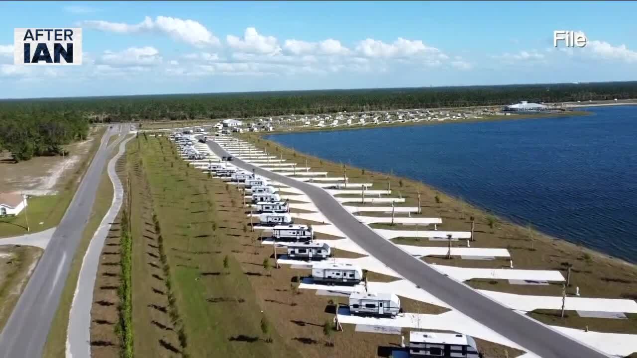 80 year old patiently waiting after approval of new FEMA trailer sites