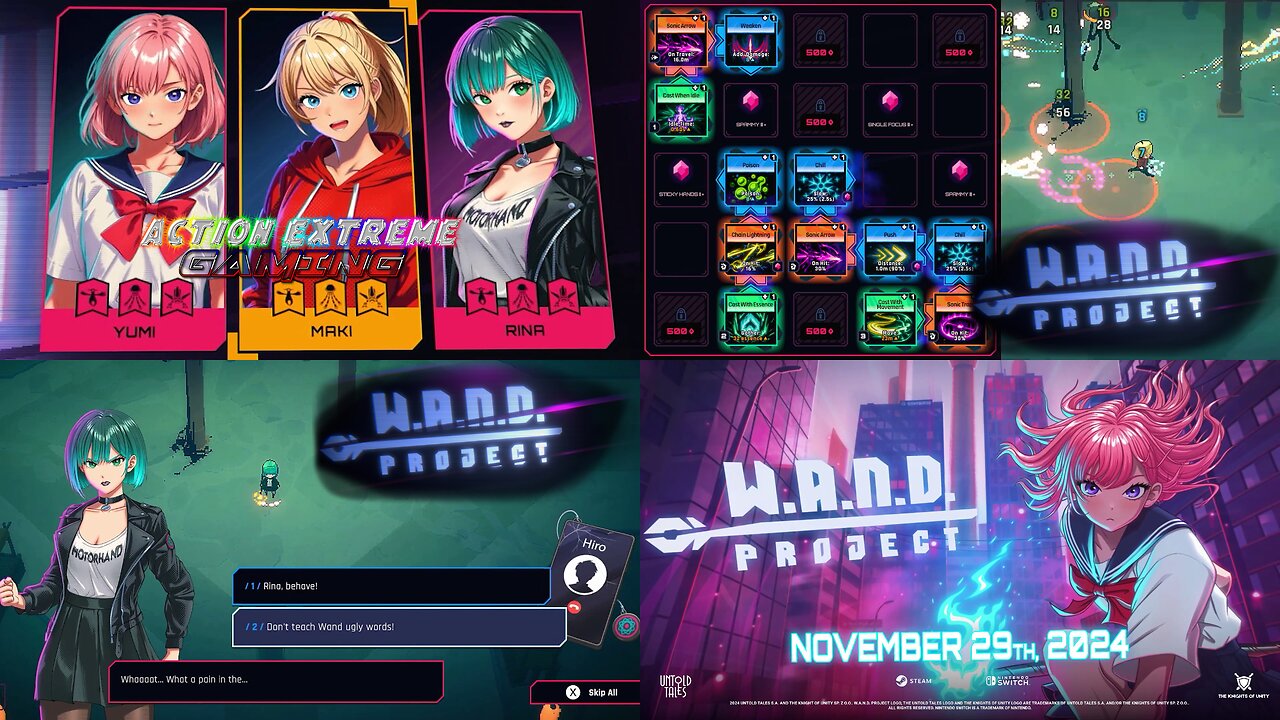 W.A.N.D. Project November 29th,2024 Release Date Trailer [Nintendo Switch and Steam]