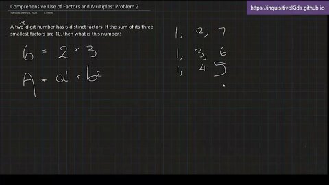 Comprehensive Use of Factors and Multiples: Problem 2