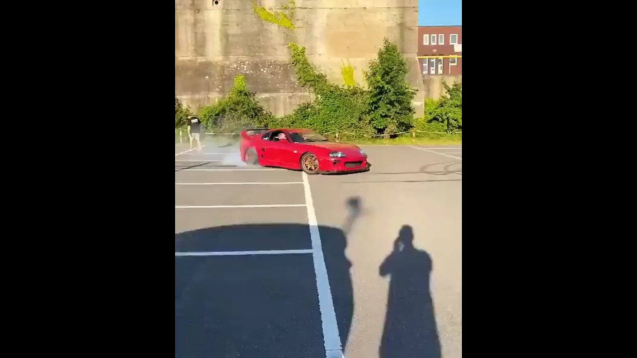 Toyota Supra drifting