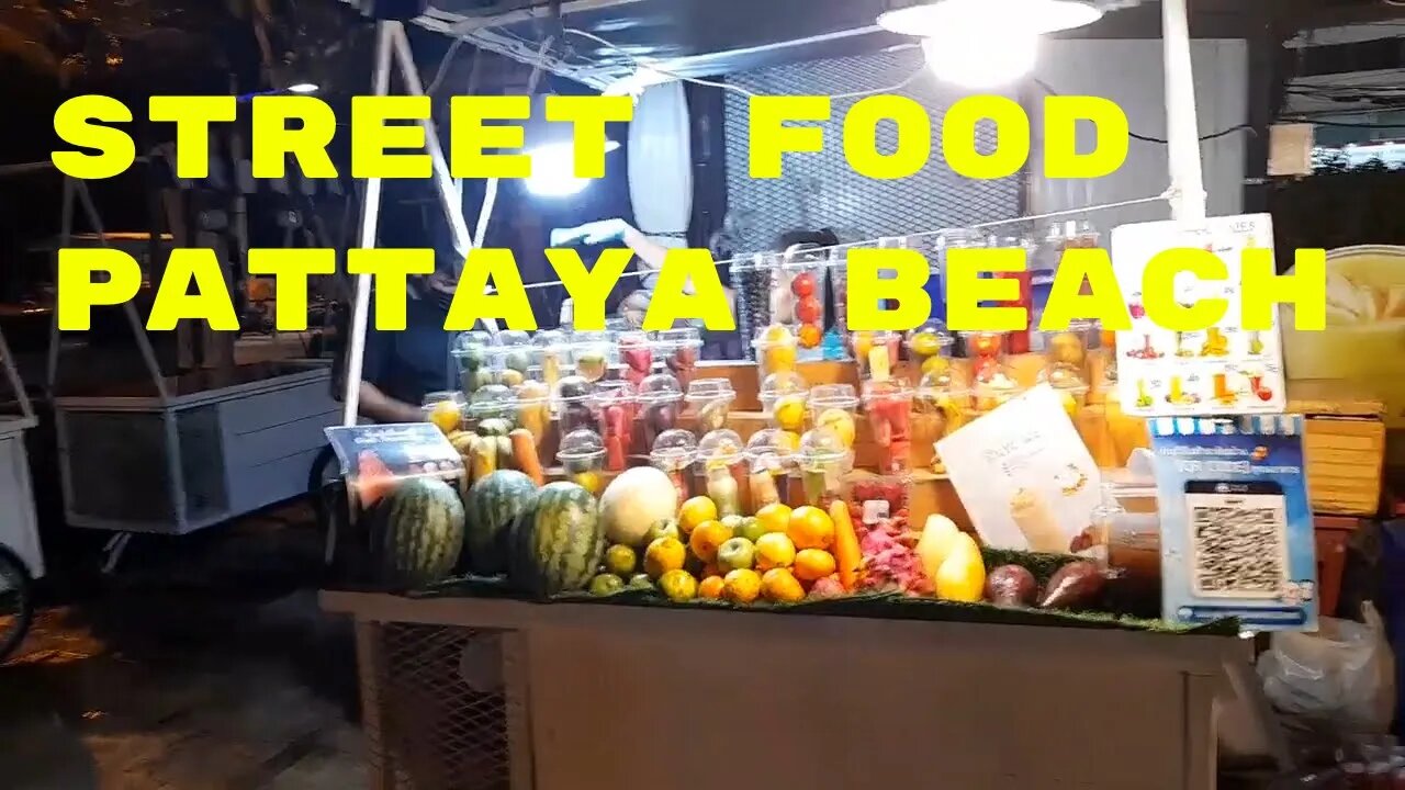 Late night street food pattaya beach