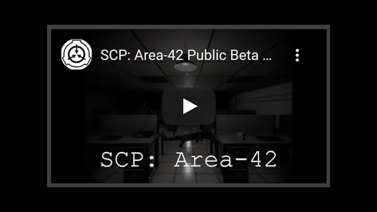 Sharing my Son's SCP Game & Trailer