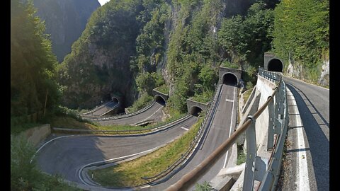 San Boldo Pass on motorcycle