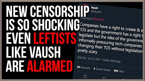 Even Leftists Like Vaush Are Shocked By Biden Admin Big Tech Censorship Collusion