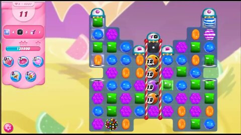 Candy Crush Level 4237 Talkthrough, 18 Moves 0 Boosters