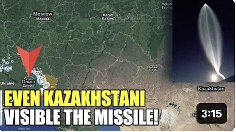 Scary Oreshnik missile heading to Dnipro even visible from Kazakhstan sky!