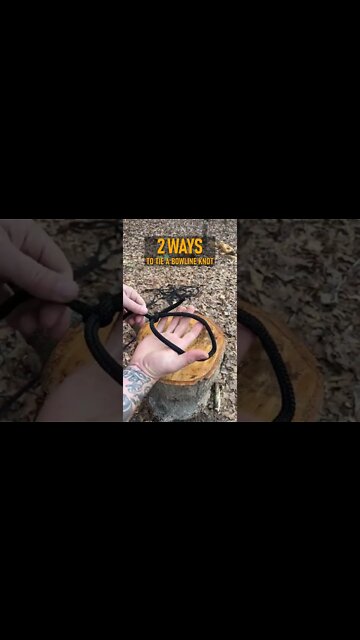 2 Ways to tie a Bowline | Knots #shorts