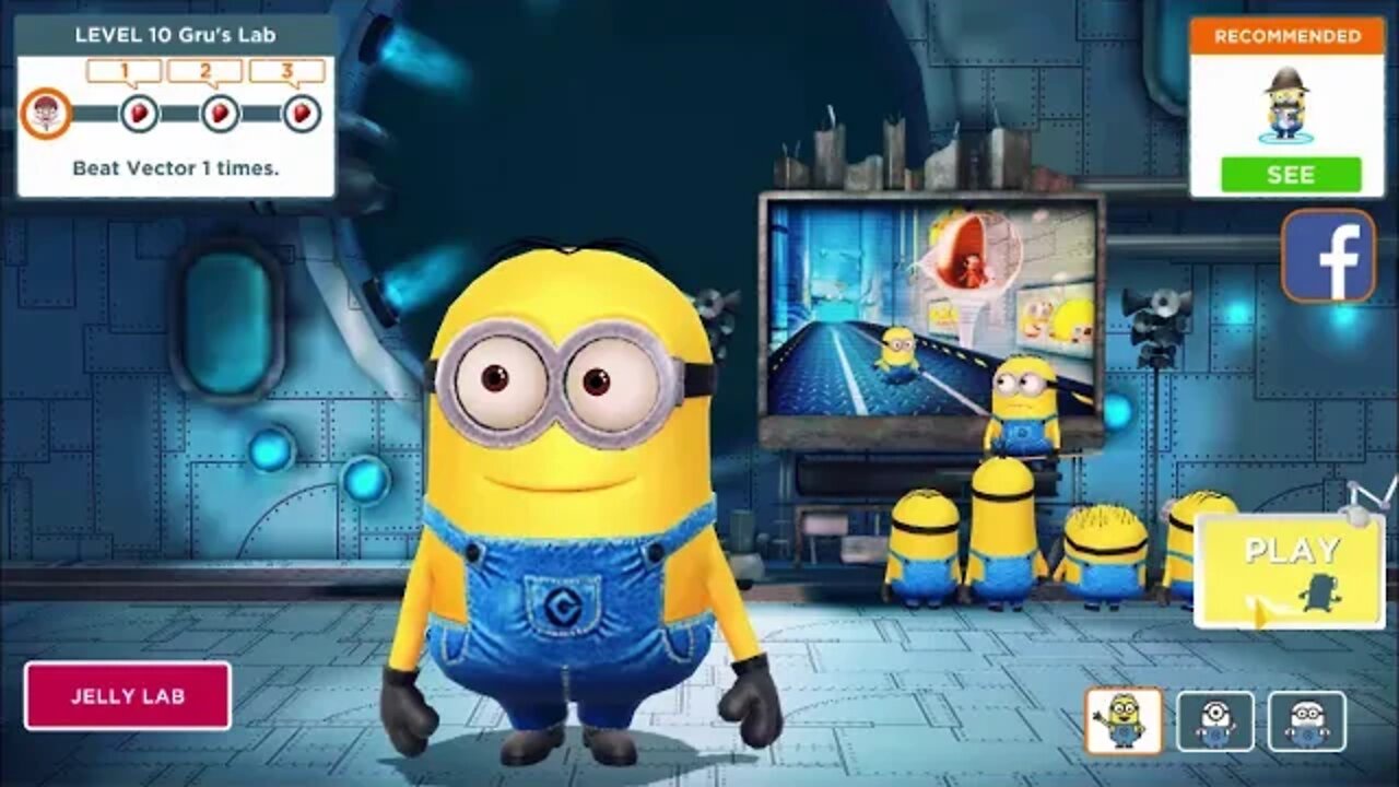 Despicable Me Minion Rush Level 10 - Beat Vector 1 Times