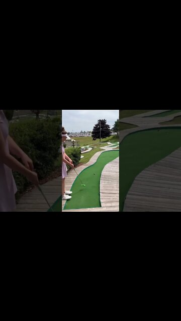 Mini Golf avoiding going out of bounds