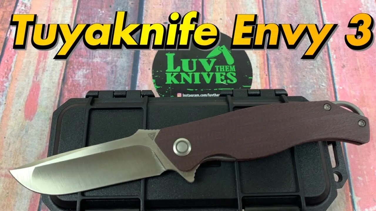 Tuyaknife Envy 3 /includes disassembly/ new carbon fiber liner lock version !!