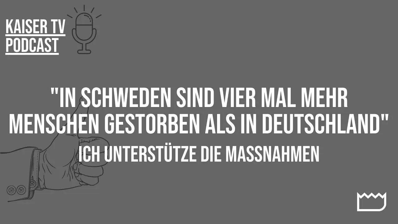 "In Schweden sind vier mal mehr Menschen gestorben als in Deutschland" - Tobi im Gespräch