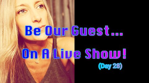 Be Our Guest... On A Live Show!