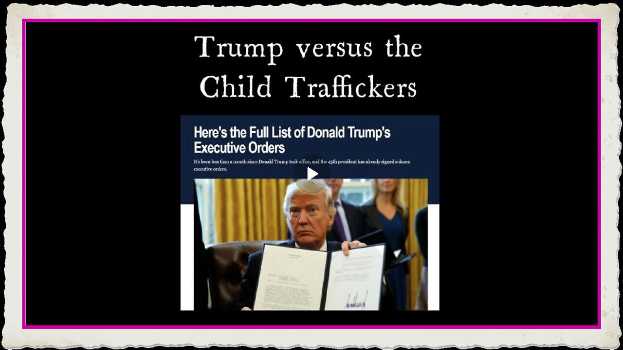 The WAR Is On! TRUMP vs The Child Traffickers!