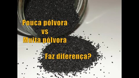 Munição com muita pólvora vs menos pólvora. Qual a diferença real? E fiz o teste...