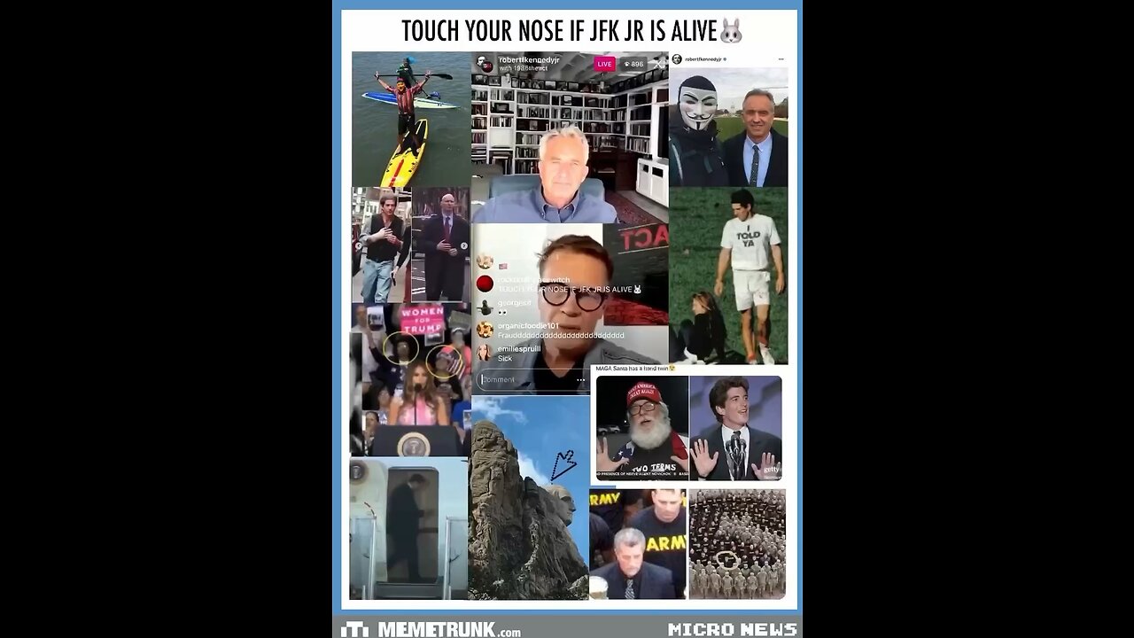 IS JFK ALIVE 🔮 IS JFK our VP 🇺🇸 CAN WE HANDLE THE TRUTH ❤️🤍💙