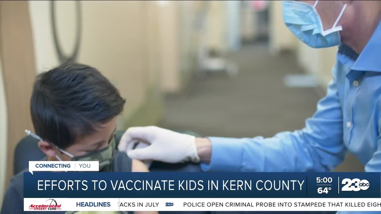 Push to get kids vaccinated as cases increase among children