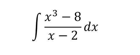 Calculus Help: Integral of (x^3-8)/(x-2) dx