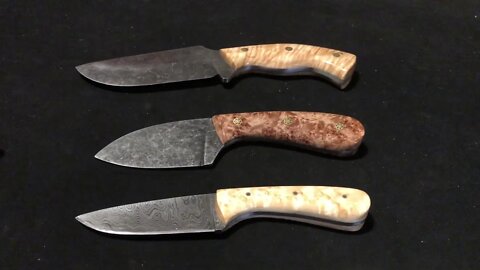 Making knives with damascus steel