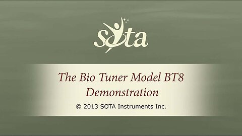 SOTA Bio Tuner - Model BT8 - Demonstration