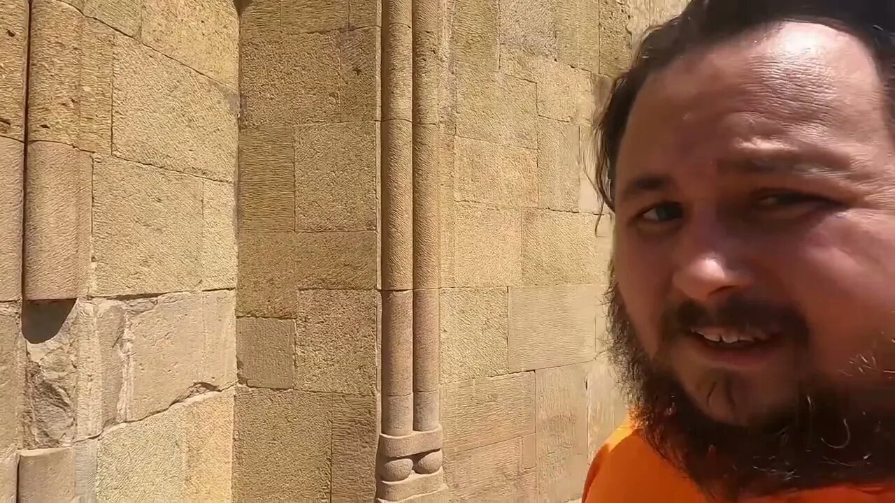Narikala Fortress Part 2. Tourist traps, Orthodox Church, and neat architecture.