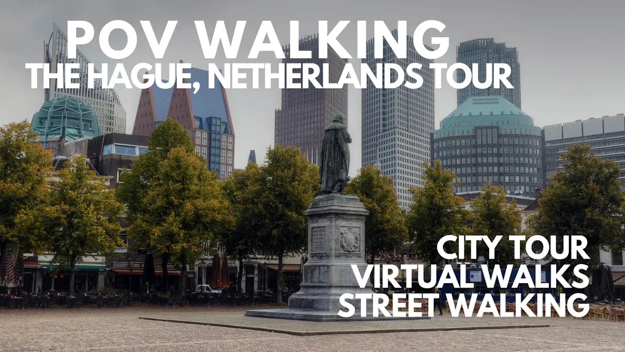 POV WALKING THE HAGUE, NETHERLANDS CITY VIRTUAL TOUR, VIRTUAL WALKING, EXERCISE MACHINE - UHD