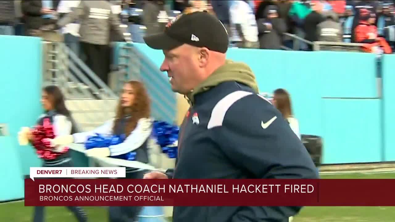 Denver Broncos fire coach Nathaniel Hackett, sources say