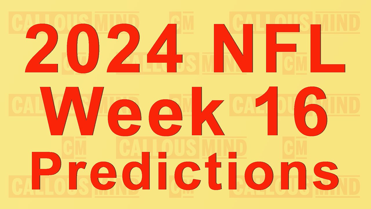 2024 National Football League Week 16 Game Predictions