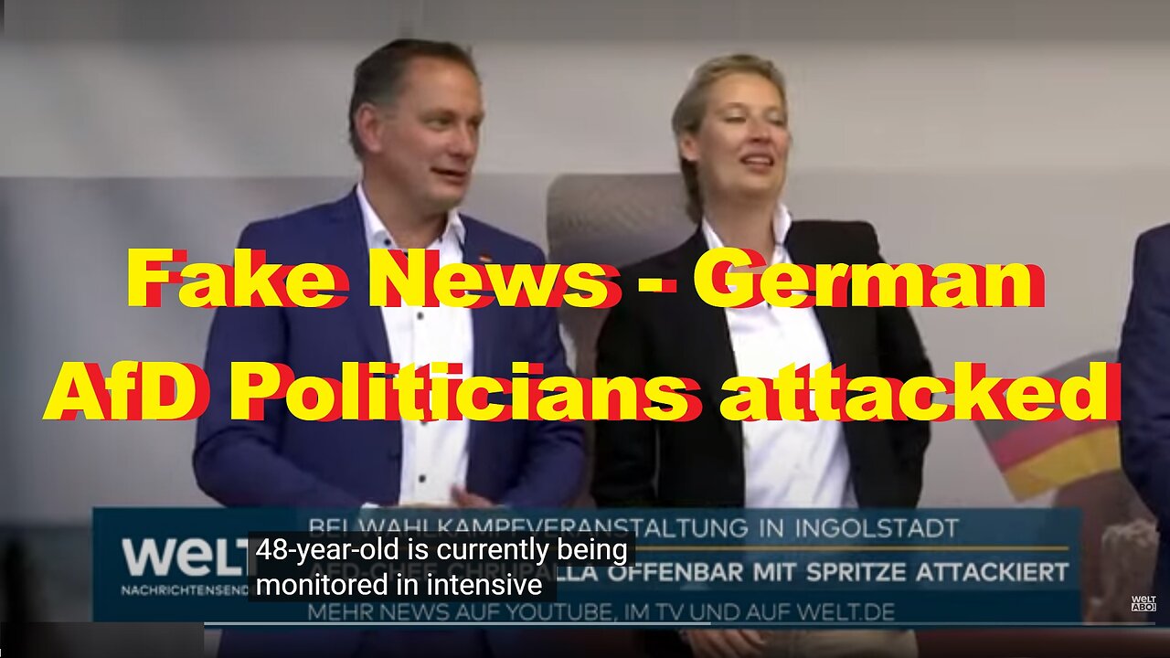 Fake News - German AfD Politicians attacked