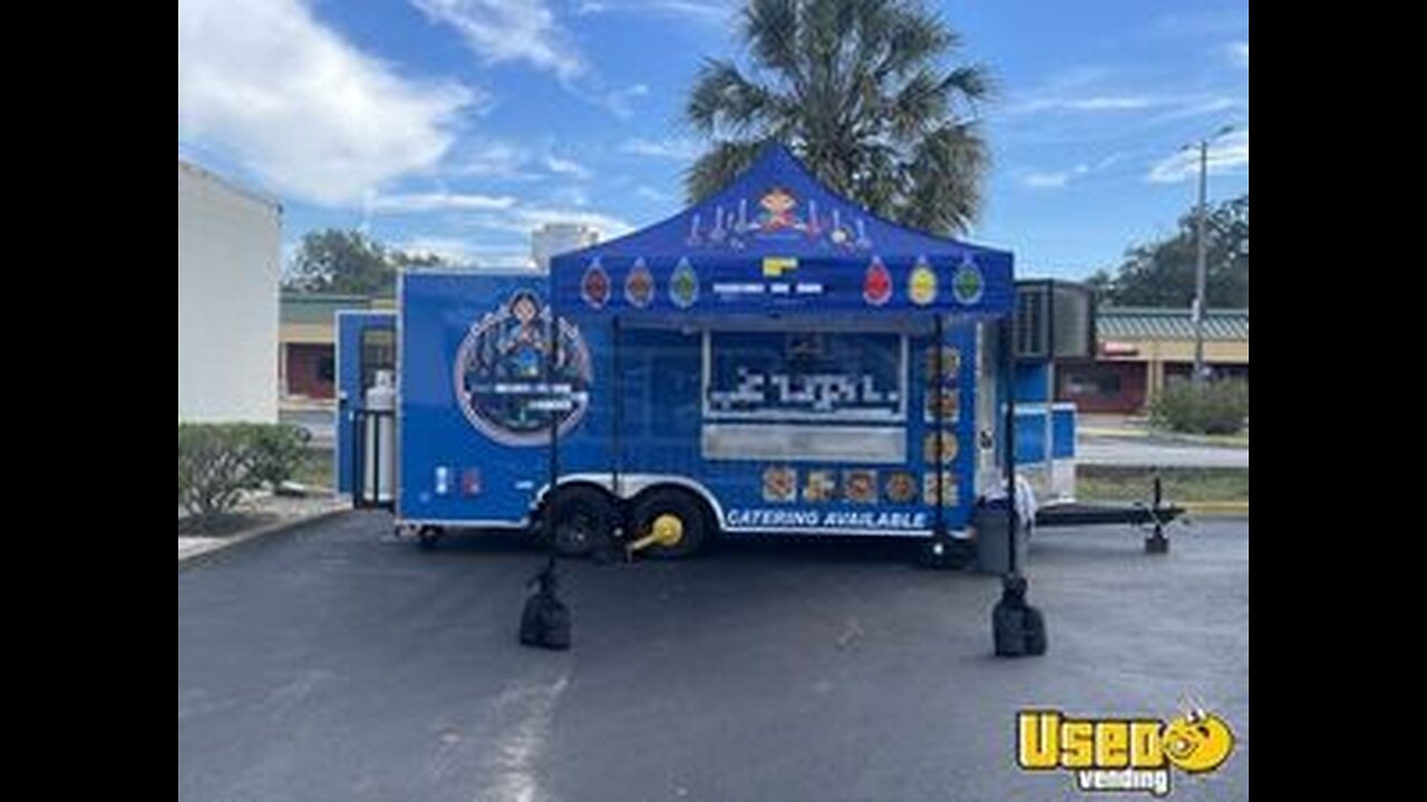 Like-New - 2024 8.5' x 18' Empire Cargo Kitchen Food Concession Trailer for Sale in Florida!