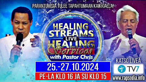 Healing Streams Parantumis live-lähetykset 25.10.2024